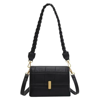 

Solid Exquisite Stone Pattern Embossing Female Shoulder Bags Crossbody Versatile OL Commute Business Handbag for Women 2020