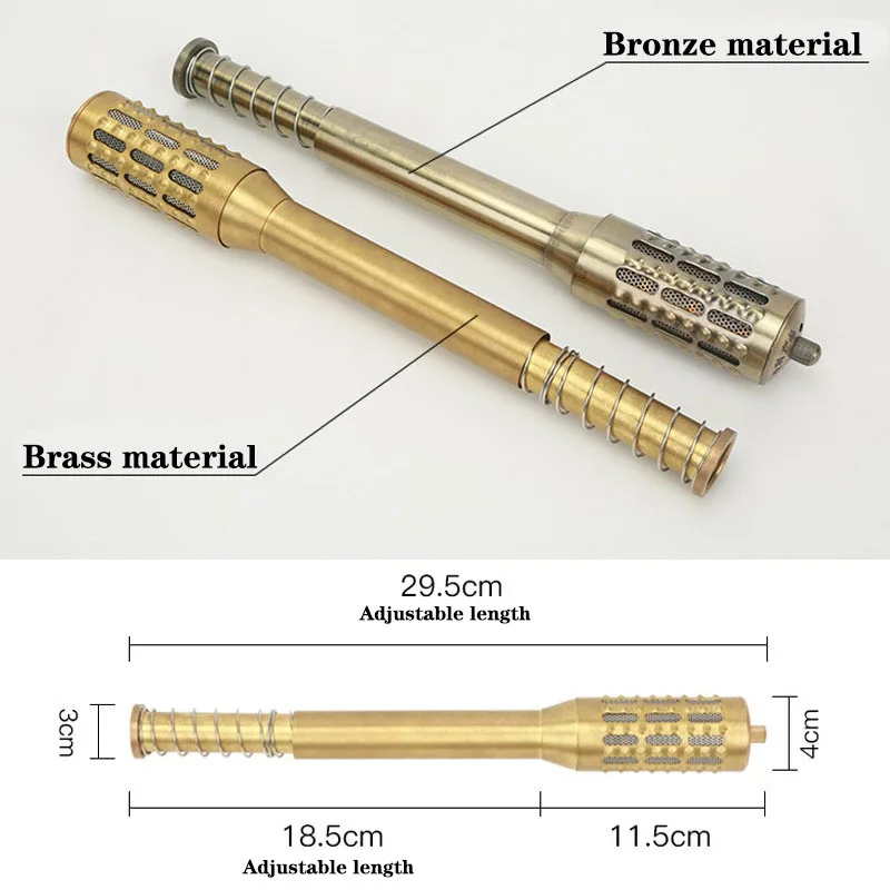 Copper Moxibustion Rod Warm Rolling Massage Heating Acupuncture Point Therapy Pure Moxa Stick Cure Rheumatism Relieve Pain images - 6