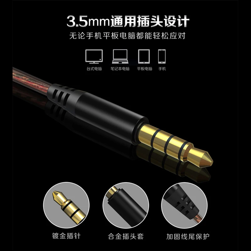 LOPPO D1 Zebra crossing Wired earphone in ear high quality Quad core double moving coil Sport Earphone Jack 3 5mm for Xiaomi