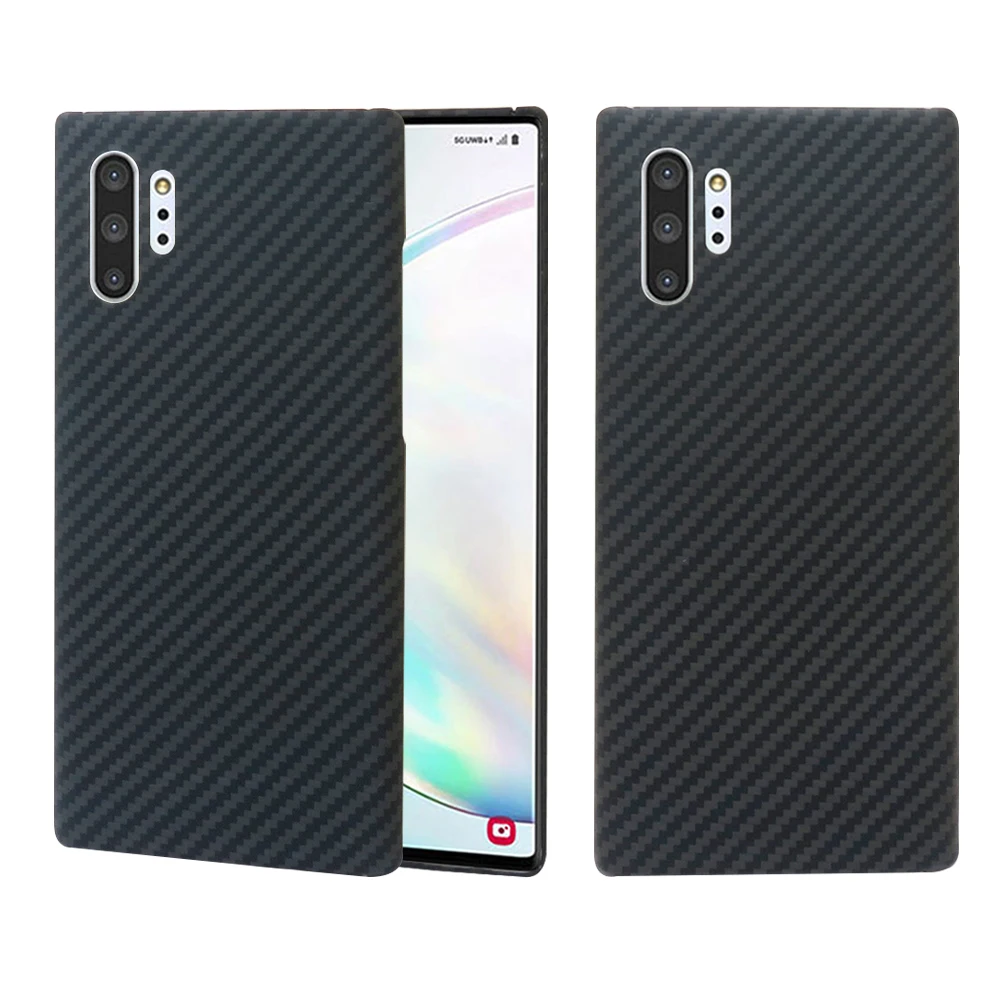 Чехол из углеродного волокна для Samsung Galaxy Note 10 Plus ультратонкие чехлы арамидного