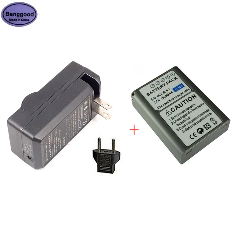 7.6V 1600mAh PS-BLN1 PSBLN1 BLN-1 Camera Battery + AC Charger For OLYMPUS OM-D E-M1 E-M5 Mark II PEN-F E-P5 EM1 EM5 PENF EP5 | Электроника
