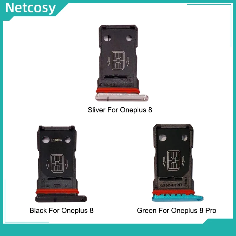 Netcosy SIM Tray Replacement Parts SIM Card Slot Holder For Oneplus 1+8 Pro Card Hoder Repair One Plus 8 1+8 Pro|SIM Card Adapters| - AliExpress