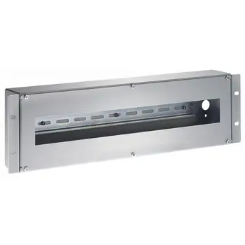

DIN rail enclosure 3U for cabinets 19 ''Gray