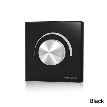 

AC Triac Dimmer LED 220V 230V 110V Dimmable Knob Push Switch Controller for LED Bulb Light Lamps(White/Black)