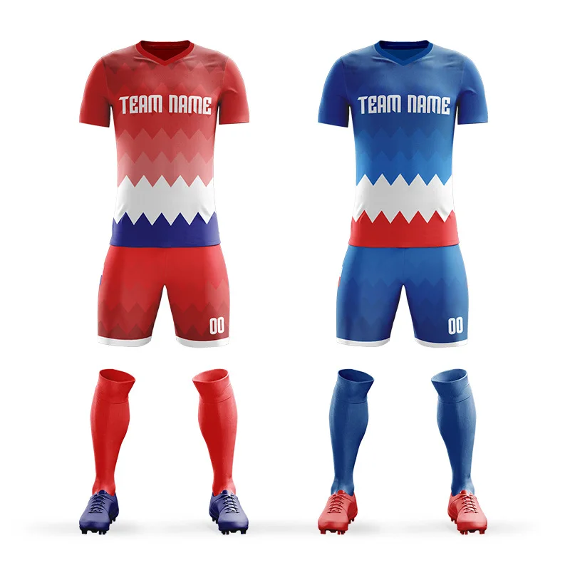 

Soccer Uniform Customizable Game Training Ball Uniform Children Soccer Suit Set Customizable Free Printed Words Printed Number