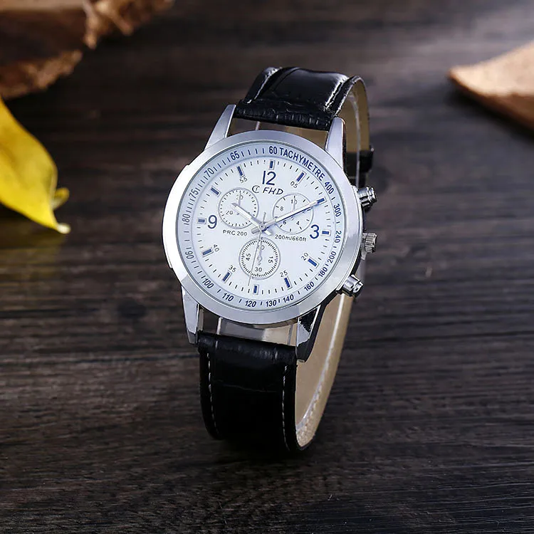 Прямая с фабрики Горячая подарок мужские часы модные кварцевые часы мужские Blueray кожаный ремень мужские часы оптом