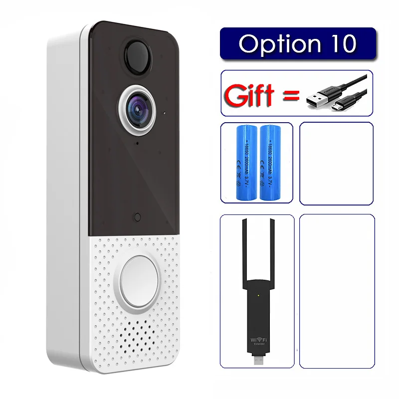 EKEN T8 IP67 Weatherproof Smart Video Doorbell Camera WIFI 1080P Visual Intercom Night Vision IP Door Bell PIR Wireless Cameras 