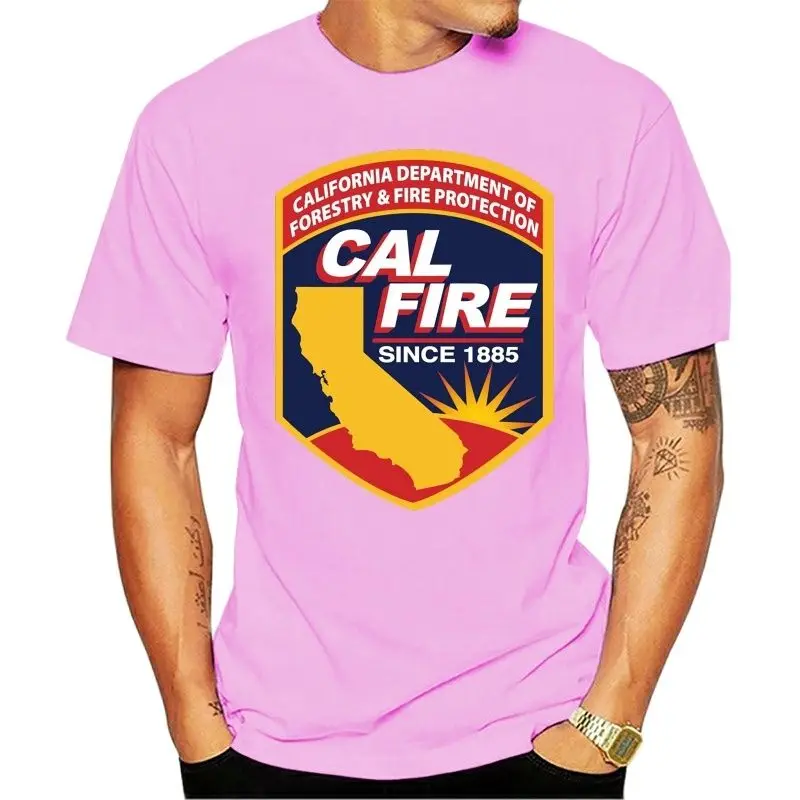 NEW California Fire Department Cal Fighter Logo - Men's T-Shirt Tee women tshirt | Мужская одежда