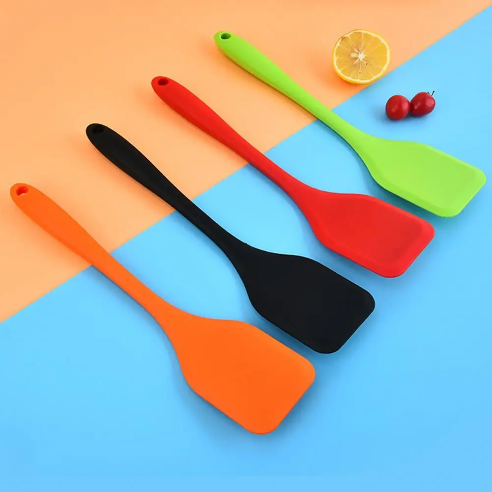 Large Size Cooking Spatula Anti slid Handle Silicone Heat Insulation Frying Fish Shovel for