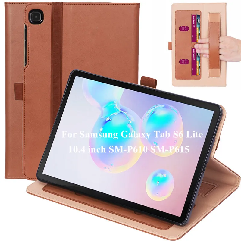 Для планшета Samsung Galaxy Tab S6 Lite чехол 10 4 &quotSM P610 SM P615 класса люкс из искусственной