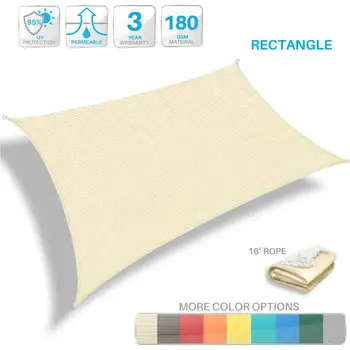 

Waterproof Sun Shelter Triangle Sunshade Protection Outdoor Canopy Garden Patio Pool Shade Sail Awning Camping Shade Cloth Large