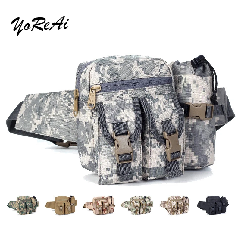 

YoReAi Running Climbing Travel Bumbag Waist Money Belt Multifunctional Tools Bags Zipped Security Pouch Camouflage Waist Packs