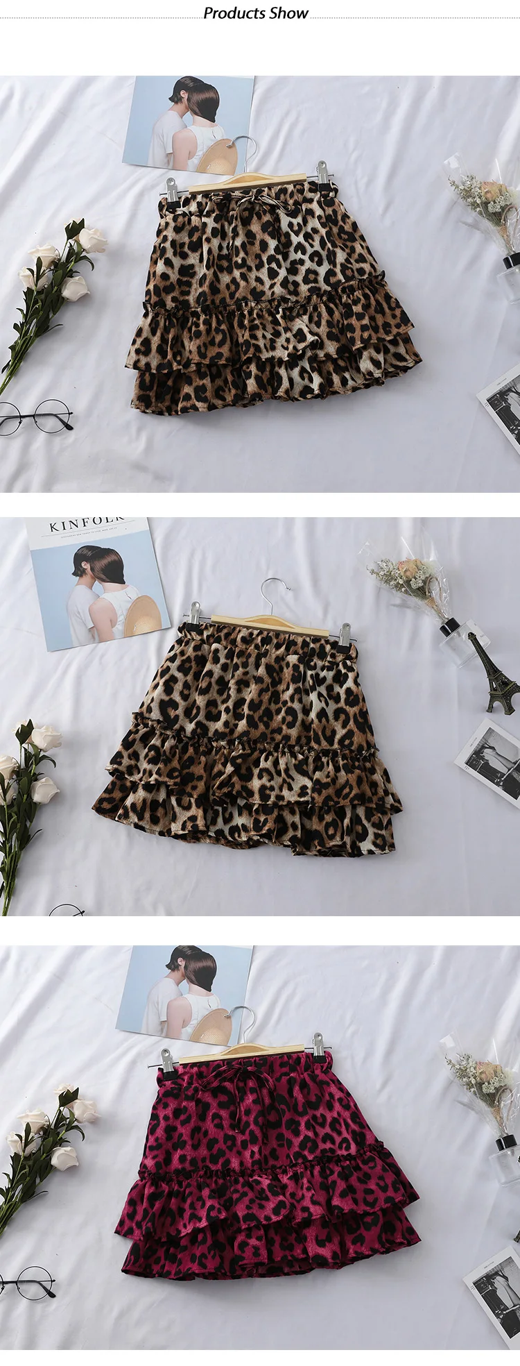 Heliar Весенняя женская юбка модная леопардовая юбка верхняя одежда с высокой талией женское сексуальное ночное Клубное платье Повседневная Женская мини-юбка