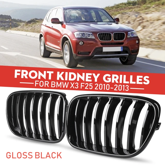 1 paar für BMW X3 F25 2010 2011 2012 2013 Vorne Niere Grill Grille Matt  Gloss Schwarz M Farbe Ersatz racing Grills - AliExpress