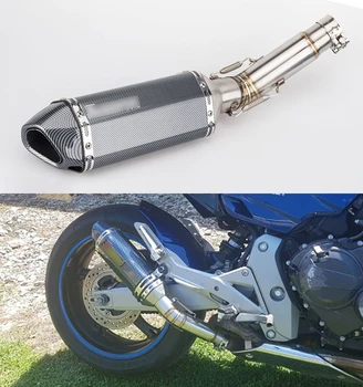 

Motorcycle Exhaust Pipe And Link Pipe With DB Killer For Honda CB600F Hornet CBR600F 2007-2013 Escape Moto Motocross