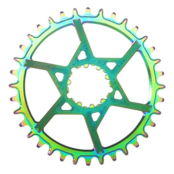 

PASS QUEST GXP Titanium-plated Bike Bicycle Chainwheel 3mm Offset Crankset MTB Narrow Wide Chainring 32T-38T