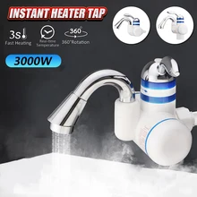 Ванная комната Кухня мгновенный Электрический водонагреватель тепловой кран горячей и холодной смесителя