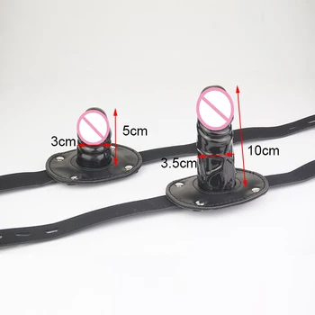 BDSM Penis/Cock/Dildo Gag Restraint,Face Strapon for Adult Gagging Games,Bondage Gear,Sex Toys For Couples 5