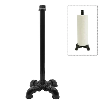 

Promotion! Industrial Vertical Tube Paper Towel Holder, Kitchen Paper Towel Holder Countertop for Kitchen And Bathroom, Easy To