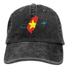TSDFCVietnam флаг с самолета унисекс бейсбольная кепка хлопок деним регулируемый, для спорта на открытом воздухе Кепка для мужчин и женщин