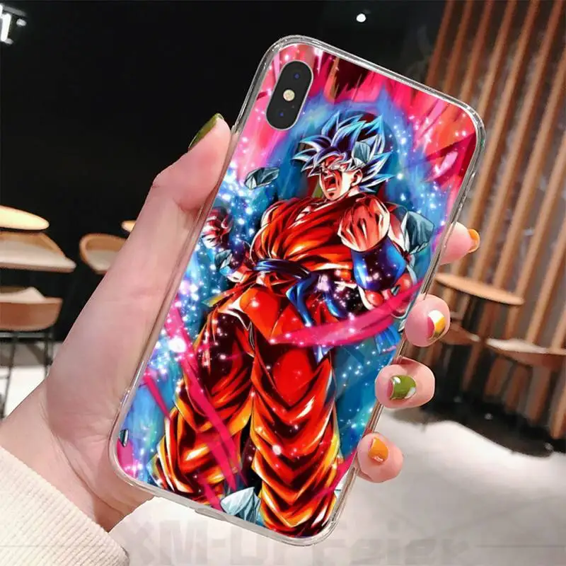 Чехол для телефона Dragon & Balls Z Super DBZ Goku прозрачный чехол Iphone 12 11 Pro Max Xr X Mini 7 8