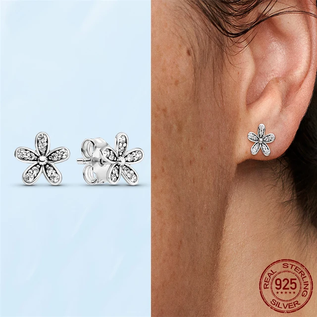 Silver Earrings Real 925 Sterling Silver Asymmetrical Heart Hoop Earrings for Women Fashion Silver Earring Jewelry Gift PAE010