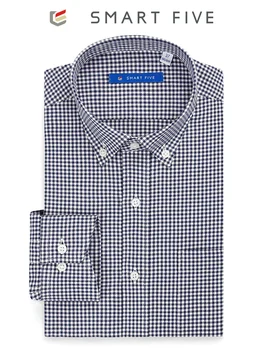 

Smartfive Winter Clothes Wool Keep Warm Shirt Male Middle-aged And Elderly Long Sleeve Grid Shirt Cotton Wool Blended Shirt