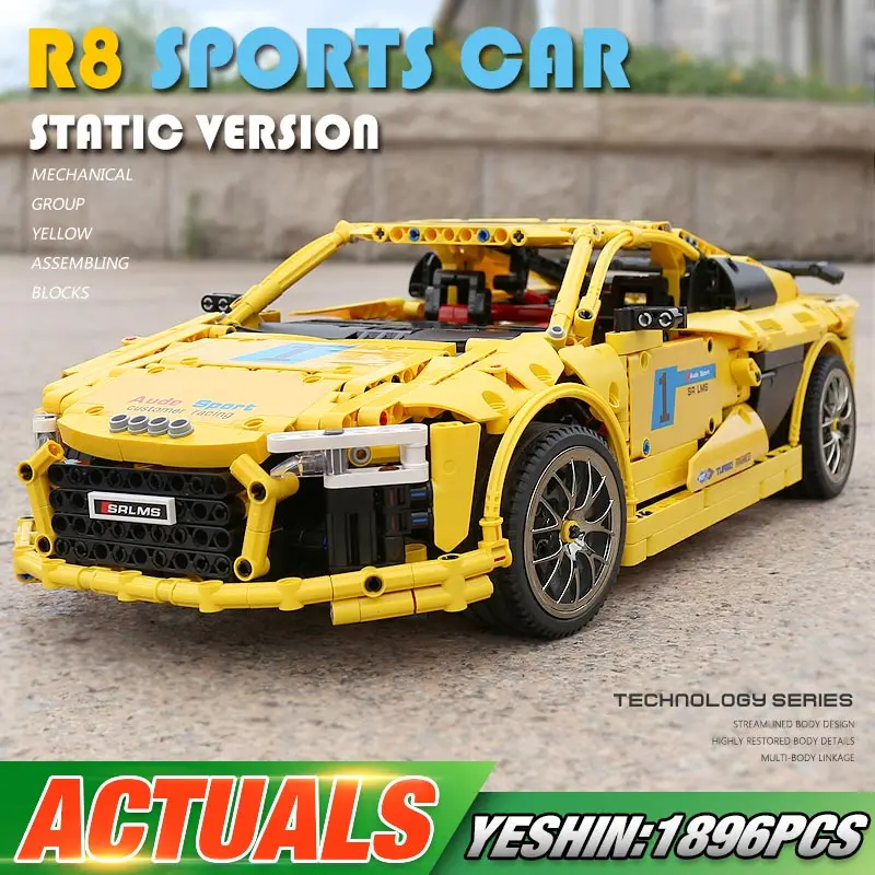 Детский конструктор король модель автомобиля R8 V10 | Игрушки и хобби