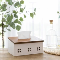 Wood Tissue Box Tissue Holder Tissues Paper Napkin Container Nordic Wooden Kitchen Organization Home Dining Room Accessories 1