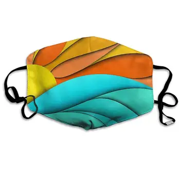 

Mouth Mask Colorful Sun Print Masks - Breathable Adjustable Windproof Mouth-Muffle, Camping Running for Women and Men