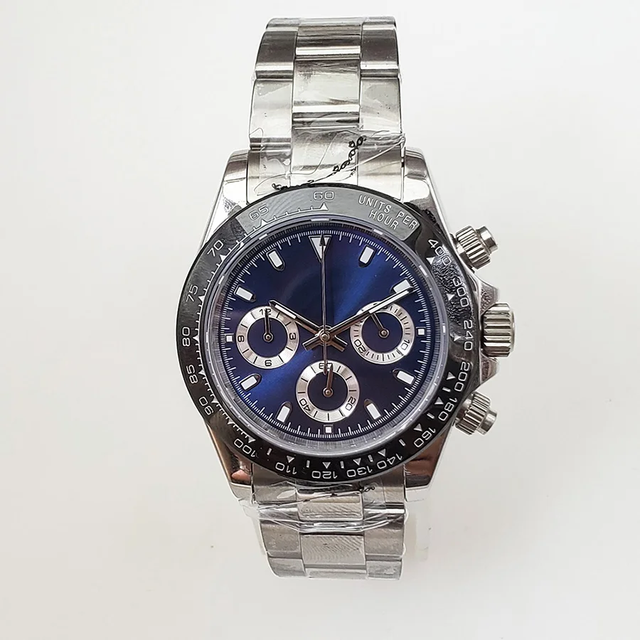 

watch men Quartz watches Chronograph Luminous waterproof stainless steel 39MM DTN77