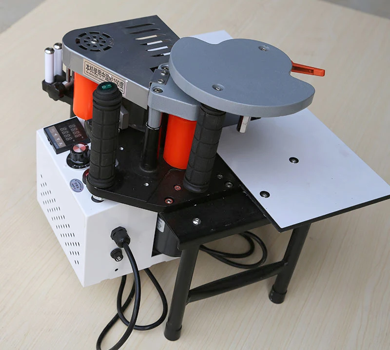 Details about   110V 1200W Portable Edge Bander Double Glue Manual Woodworking Banding Machine 