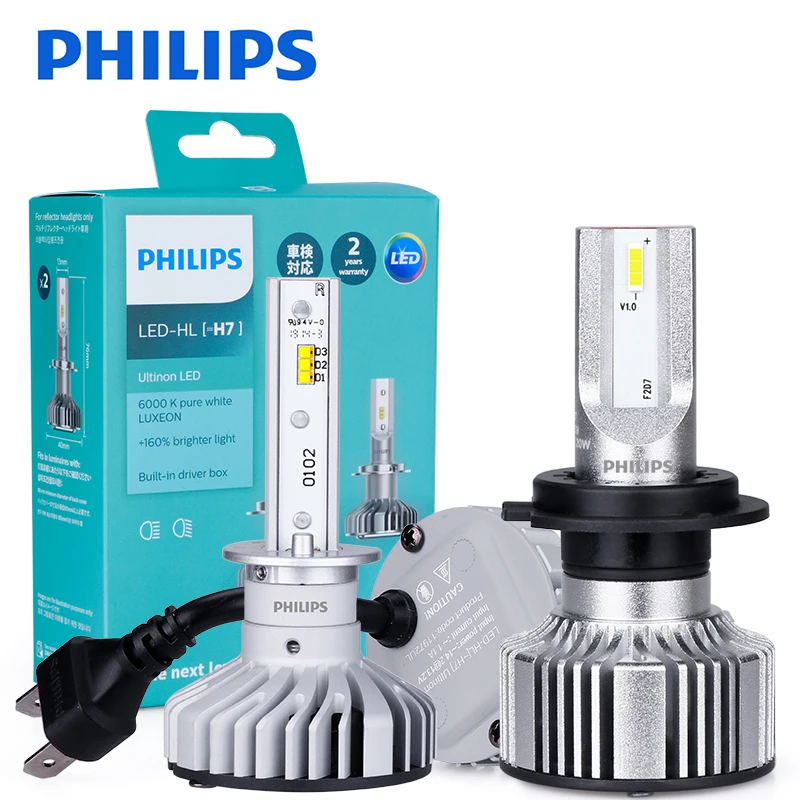 Philips H4 H7 LED Headlight Lamps H1 H11 H16 9005 9006 9012(HIR2) HB4 6000K  Lampada Mini Size Car Bulb 12V 24V Auto Fog Light KQ|Car Headlight Bulbs(LED)|  - AliExpress