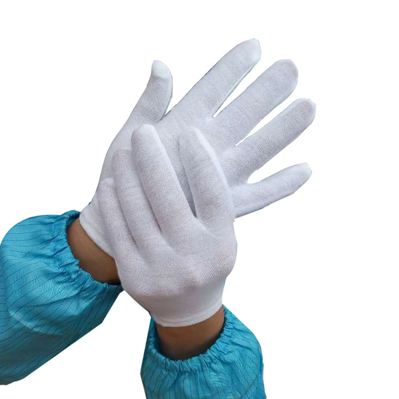 

Hot White Labor Insurance Thick Cotton Work Gloves Cotton Cloth Thin Medium And Thick Etiquette Wenwan Quality Inspection Gloves