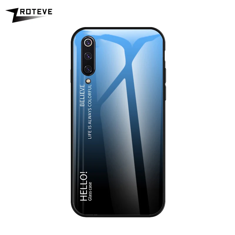 IQOO Pro Чехол Zroteve Роскошная силиконовая рамка стекло Coque для OPPO IQOO NEO 855 845 чехол Обесцвечивающий закаленное стекло задняя крышка IQOO - Цвет: Синий