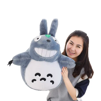 

1pcs 50CM Famous Cartoon Totoro Plush Toys Smiling Soft Stuffed Toys High Quality Dolls Factory Price home decoration gift