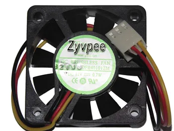 

Zyvpee 40*10mm DFB401012M 12V 0.7W 3 wires 3 pins Micro Case Fan 4CM switch Hard disk cooler