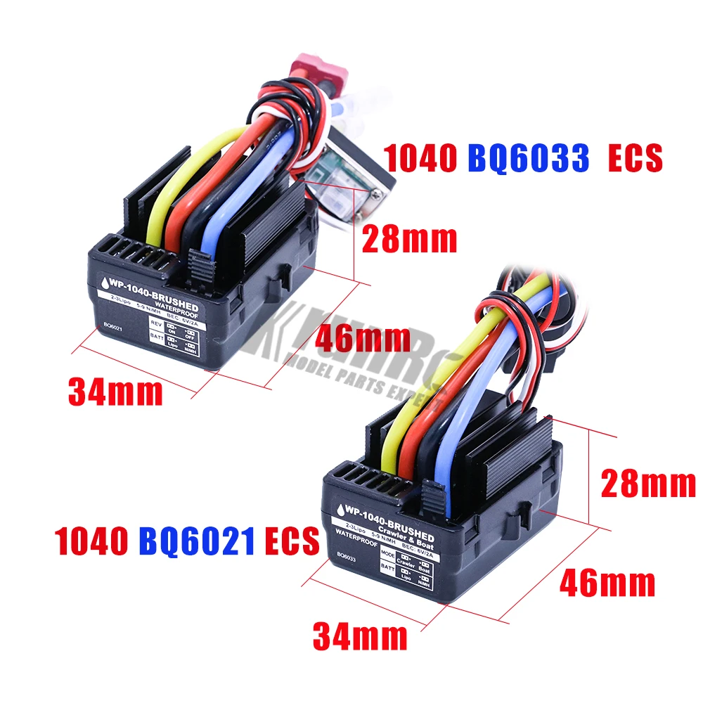 WP 1040 60A водонепроницаемый Матовый контроллер ESC для Hobbywing Quicrun автомобильный двигатель 1/10 Tamiya Traxxas Redcat HSP HPI RC автомобиль