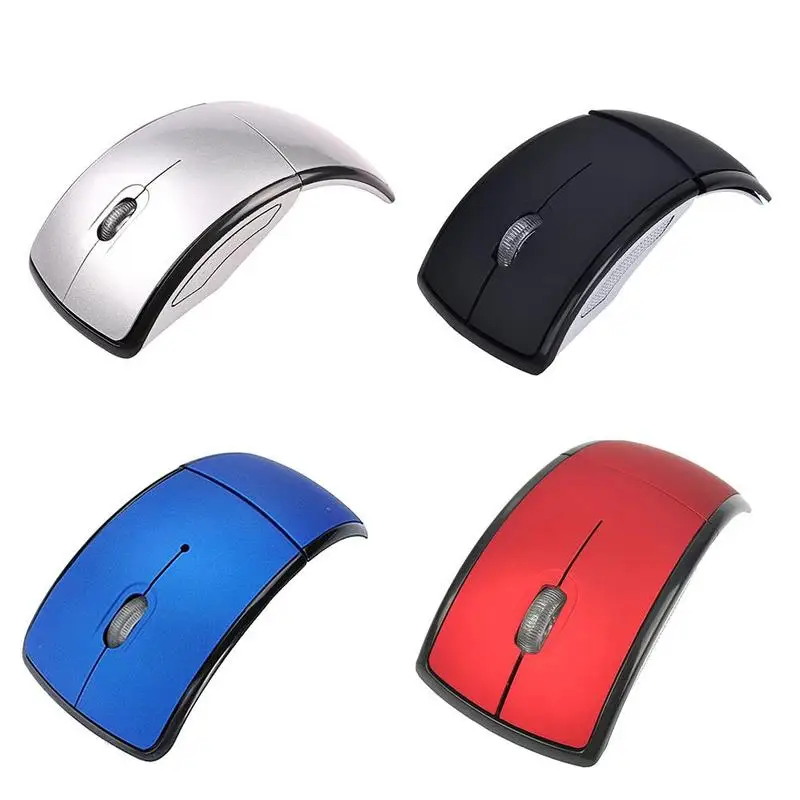 4 цвета складная беспроводная компьютерная мышь 2,4G Компьютерная мышь оптическая мышь USB приемник для ноутбука ПК компьютер настольный офис