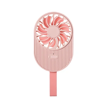 

Ice Cream Fan Lanyard Hands-Free Neck Fan Portable Hanging USB Charge Fan