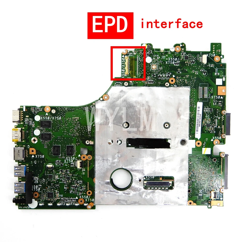 Материнская плата интерфейса X550DP EDP 2G 216 0841009 для ASUS X750DP X550D K550D K550DP ноутбука REV 2 0 100%