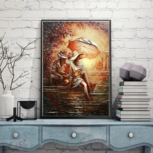 5D полная квадратная круглая Алмазная картина на заказ, абстрактная Алмазная мозаика, алмазная вышивка, украшение, стразы, картина для спальни