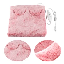 Домашний зимний теплый коврик для ног унисекс практичный коврик с подогревом Электрический Профессиональный нескользящий офисный пол длинный плюшевый ковер