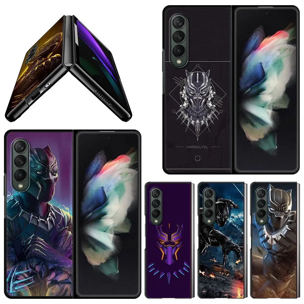 Чехол для смартфона Samsung Z Fold3 жесткий чехол черного цвета Galaxy zfold3 Fold 3 с принтом