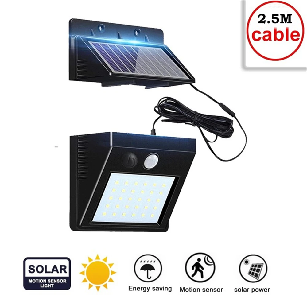 

Outdoor Street Waterproof Wall Lights 30 LED Solar Power Street Light PIR Motion Sensor Light Garden Security Lamp indoor home s
