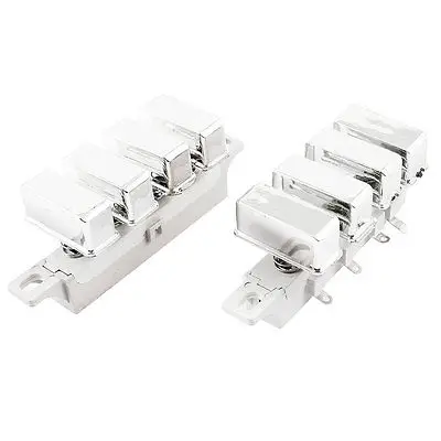 

AC 250V 1A 4 Keys Metal Button Gray Panel Interlock Pushbutton Switch 2Pcs