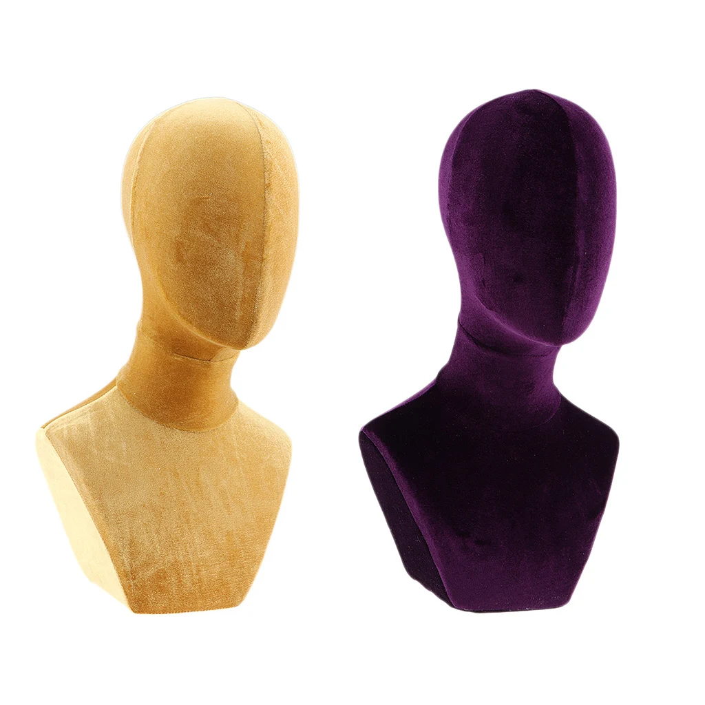 Модель головы из бархатной пены парик для волос манекен с подставкой