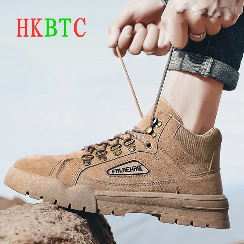 British Style Hiking Shoes Outdoor Men's Military Desert Tactical Boot Waterproof Sport Climbing Ankle Combat | Спорт и