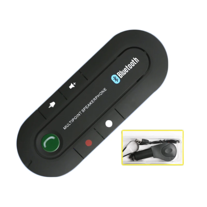Универсальный Bluetooth приемник для гарнитуры автомобильный комплект солнцезащитный козырек клип аудио адаптер беспроводной многоточечная Громкая связь стерео MP3-плеер