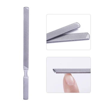 

Stainless Steel Nail Art File Rod 4 Sides Buffer Grinding Finger Cuticle Remover Polish Acrylic Gel Manicure Pedicure Tools